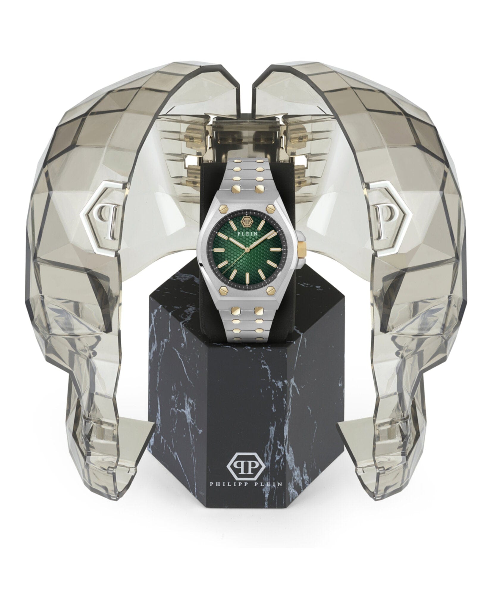 Philipp Plein Mens Two Tone 43 mm Bracelet Fashion Watch