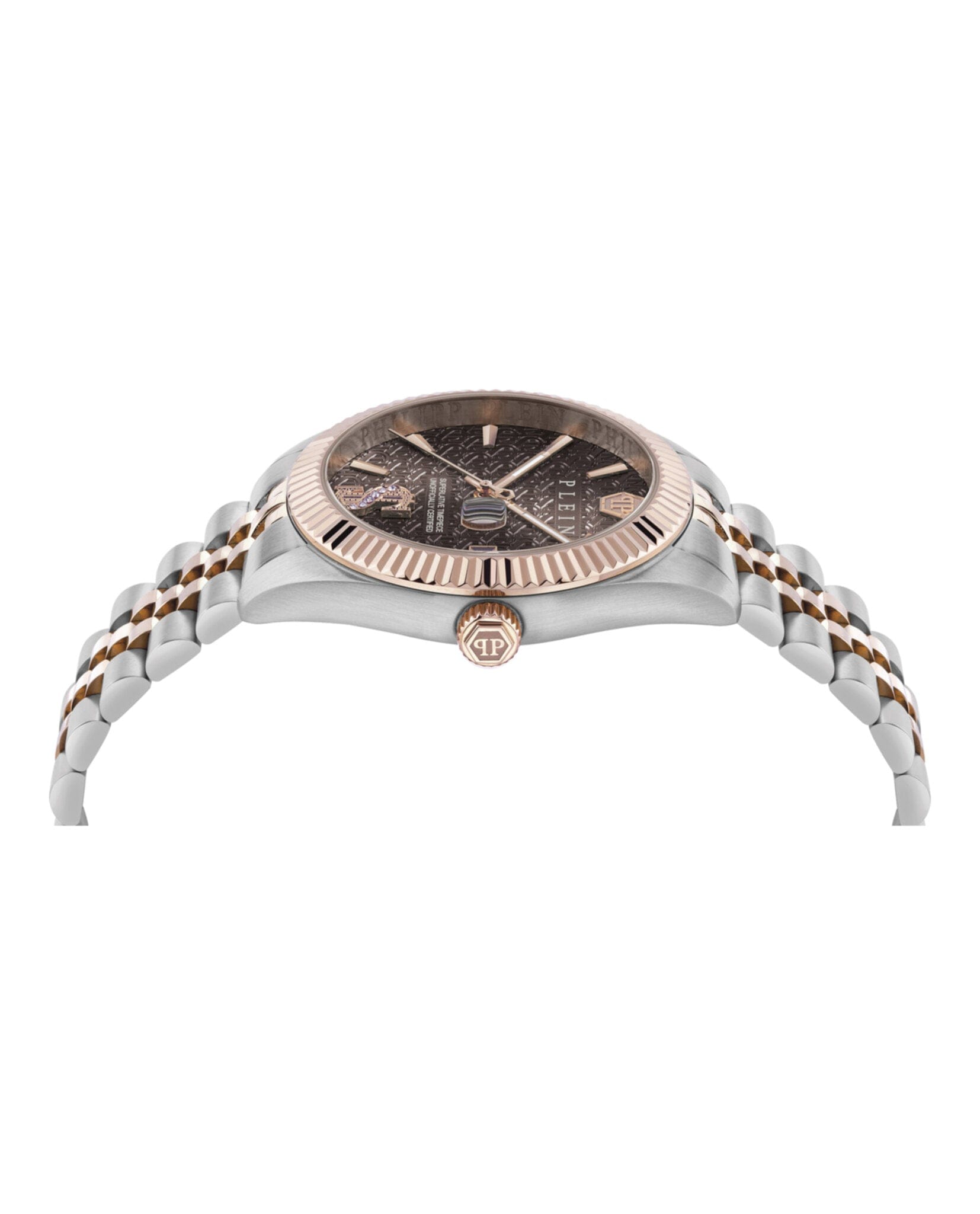 Philipp Plein Mens Two Tone 41 mm Bracelet Fashion Watch