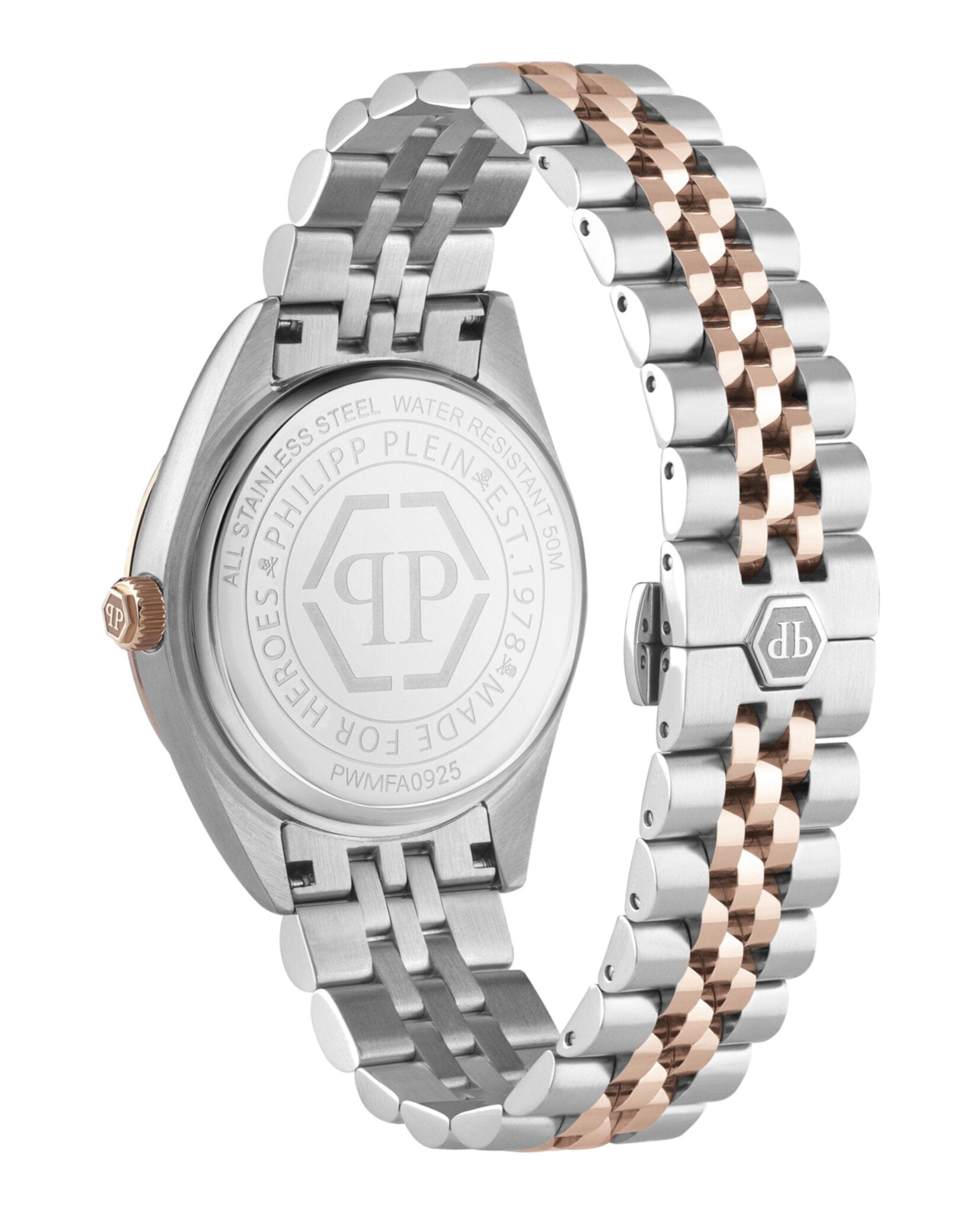 Philipp Plein Mens Two Tone 41 mm Bracelet Fashion Watch