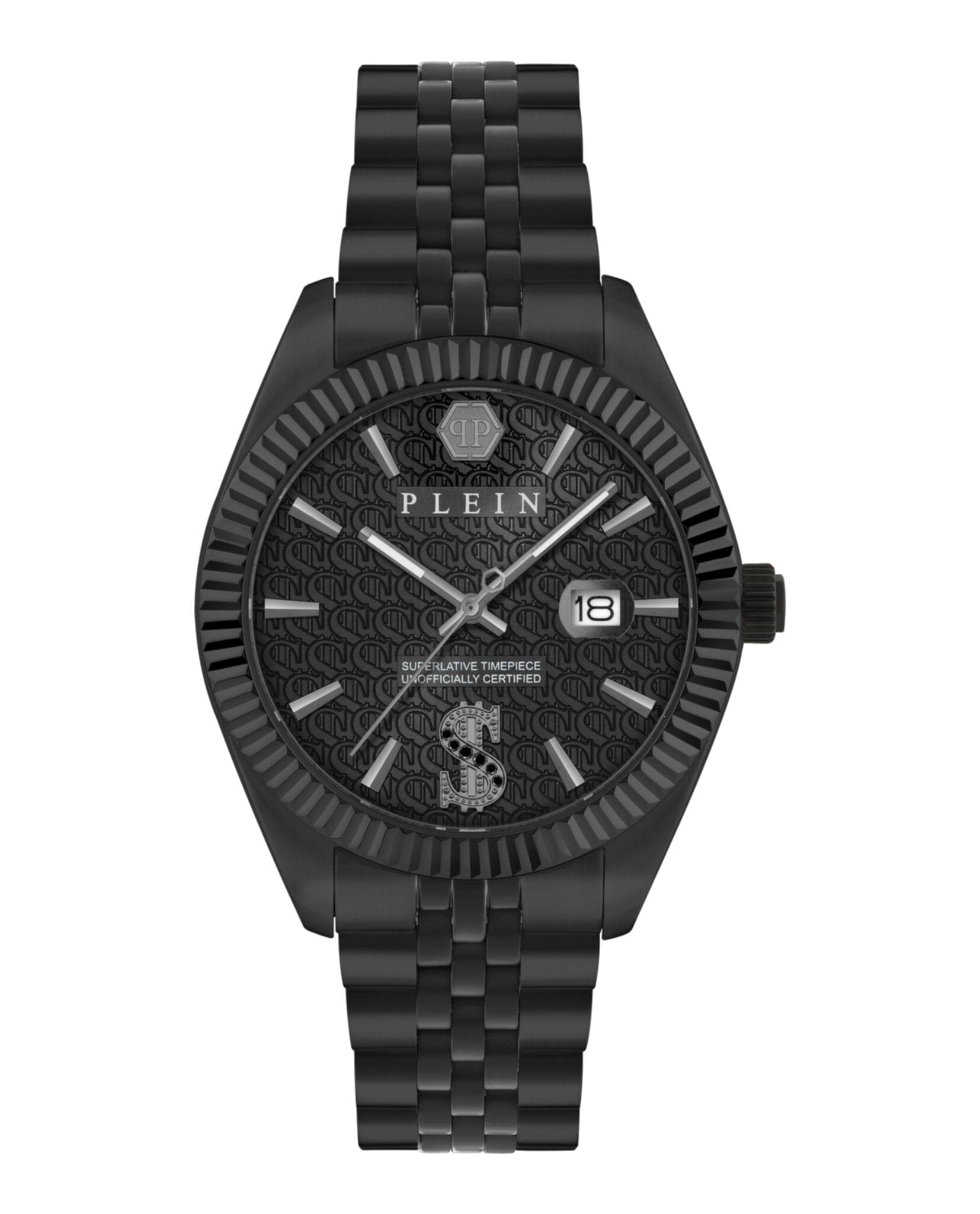 Philipp Plein Mens Black 41 mm Bracelet Fashion Watch