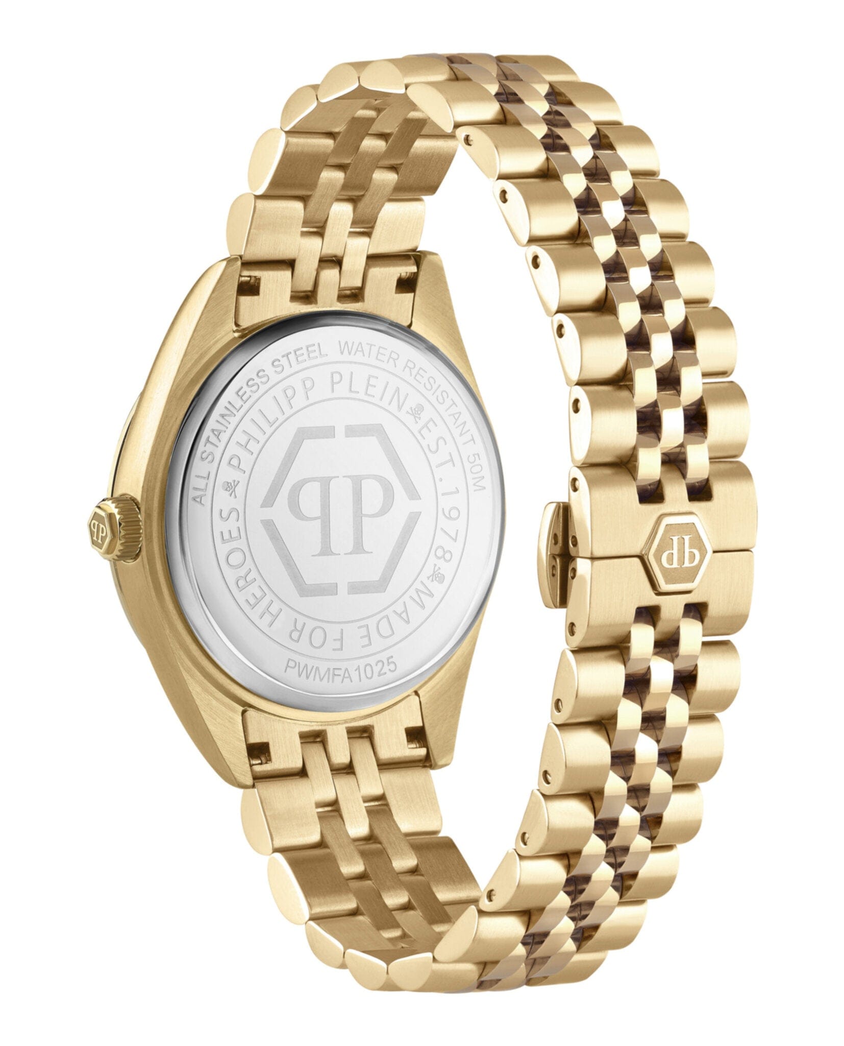 Philipp Plein Mens Gold 41 mm Bracelet Fashion Watch