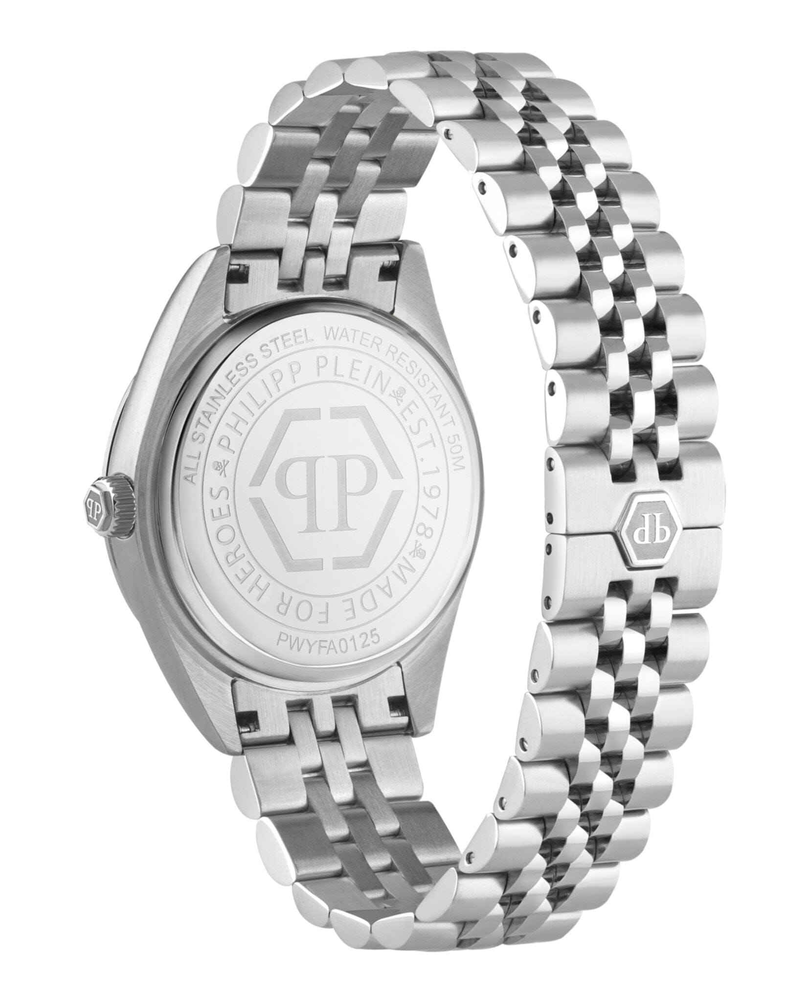 Philipp Plein Womens Stainless Steel 34 mm Bracelet Fashion Watch
