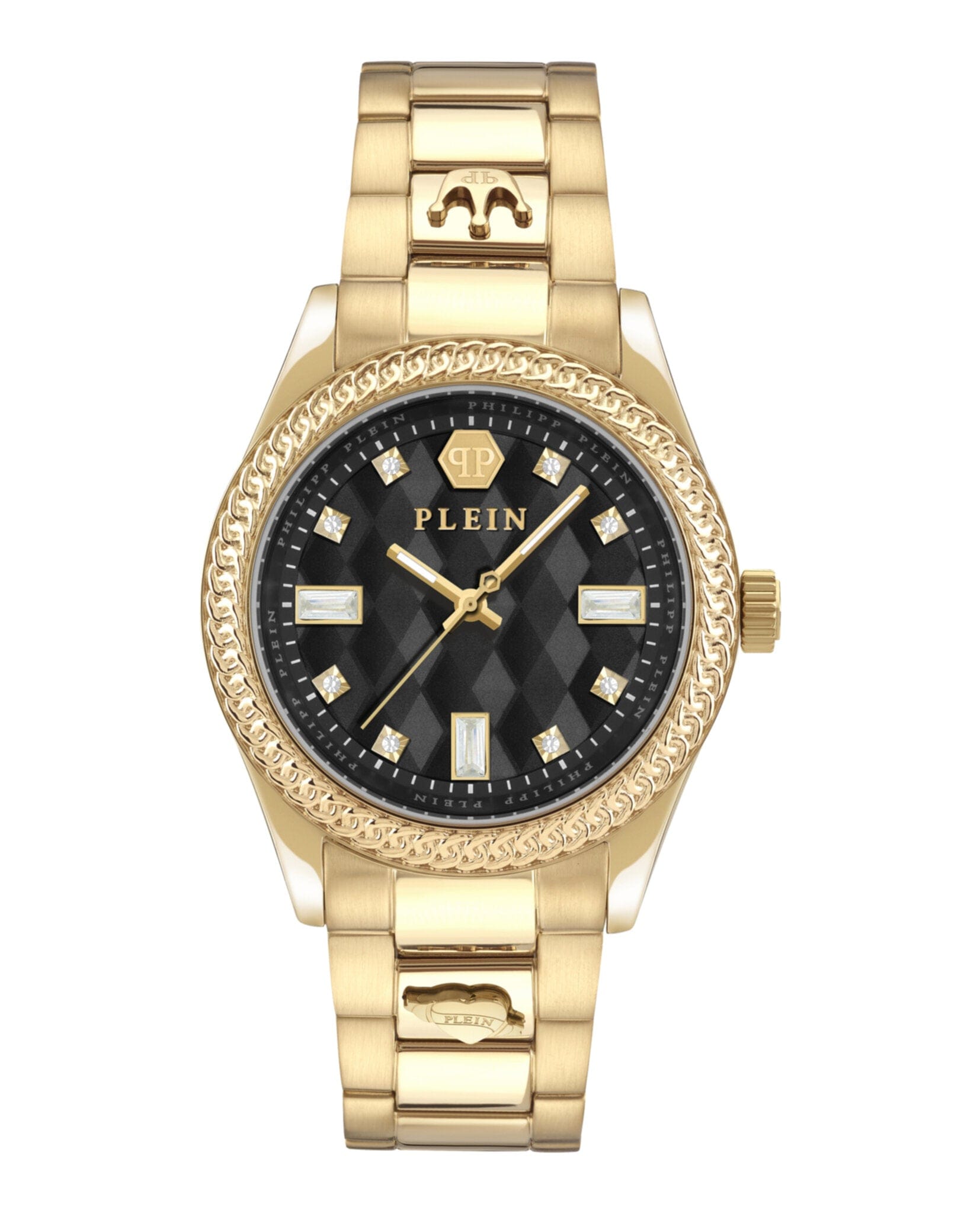 Philipp Plein Womens Gold 38 mm Bracelet Fashion Watch
