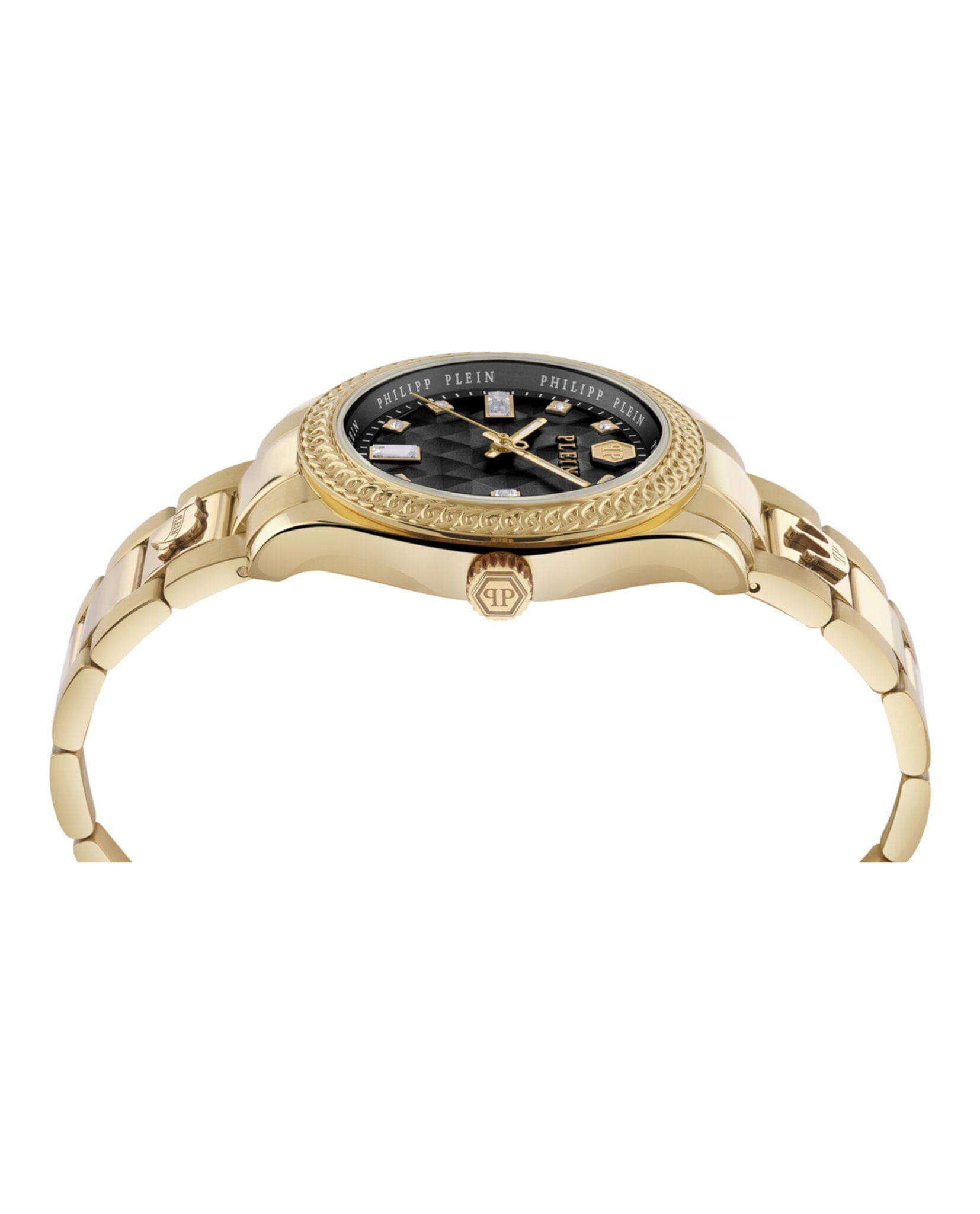 Philipp Plein Womens Gold 38 mm Bracelet Fashion Watch