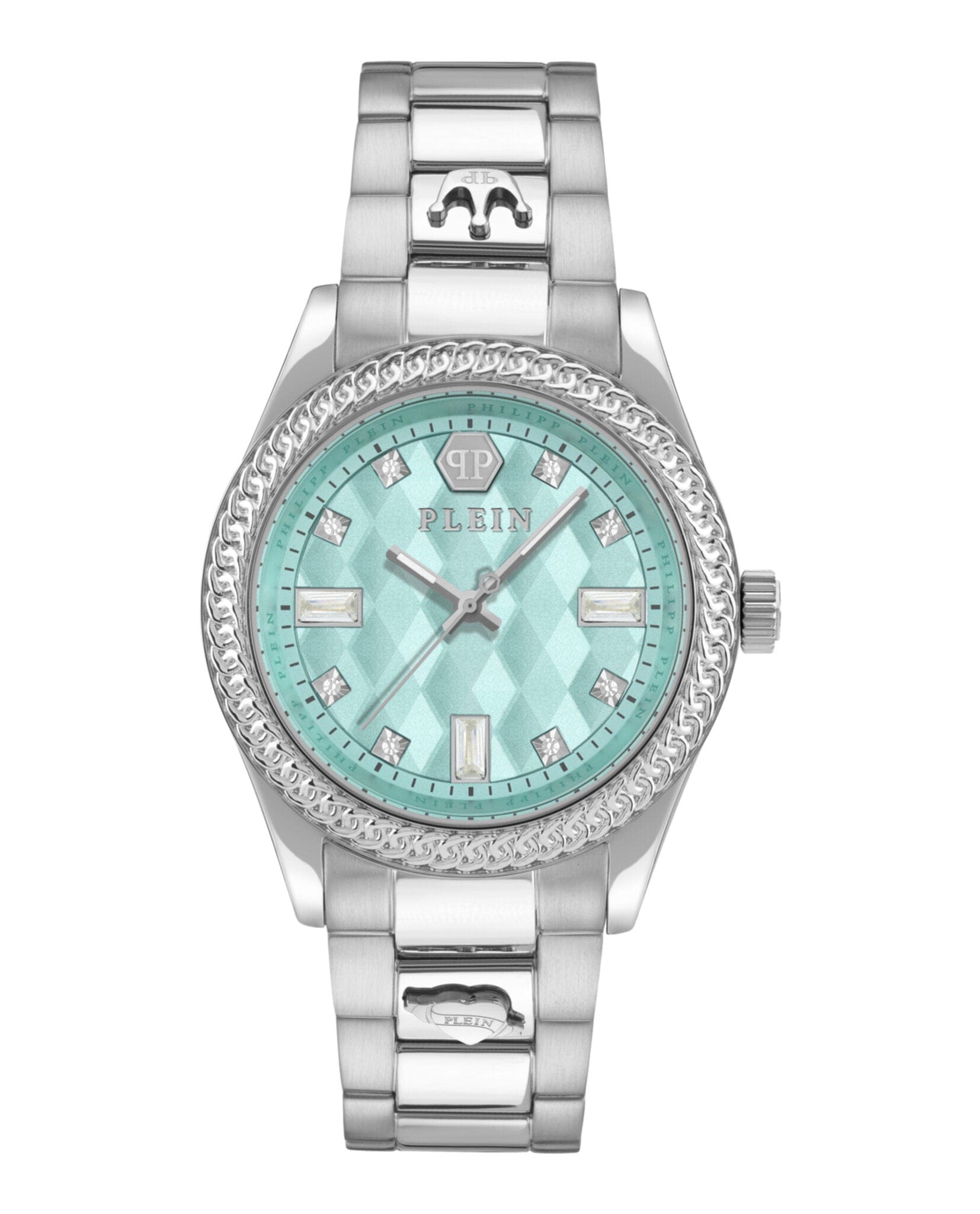Philipp Plein Womens Stainless Steel 38 mm Bracelet Fashion Watch