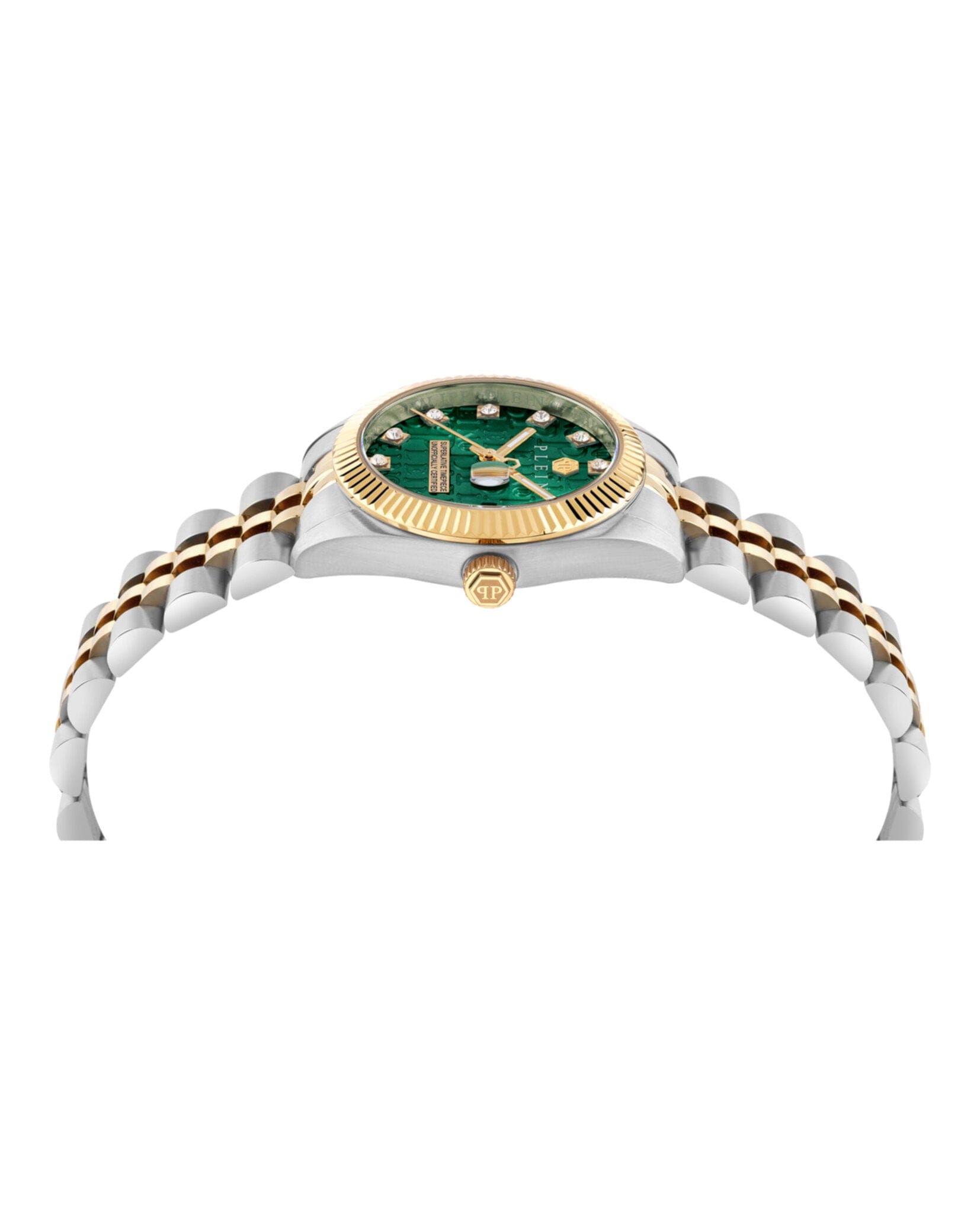 Philipp Plein Womens Two Tone 28 mm Bracelet Fashion Watch