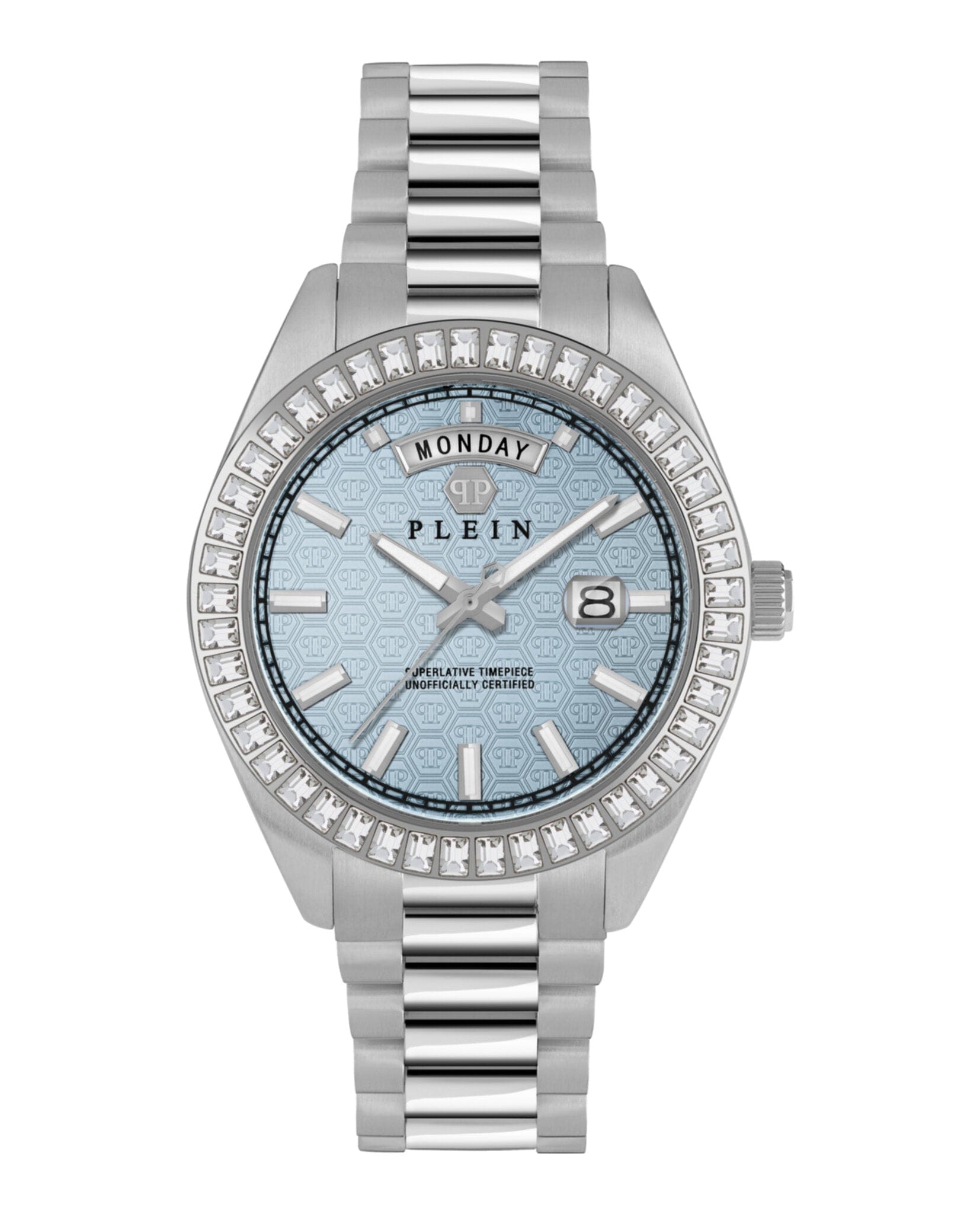 Philipp Plein Mens Stainless Steel 42 mm Bracelet Fashion Watch