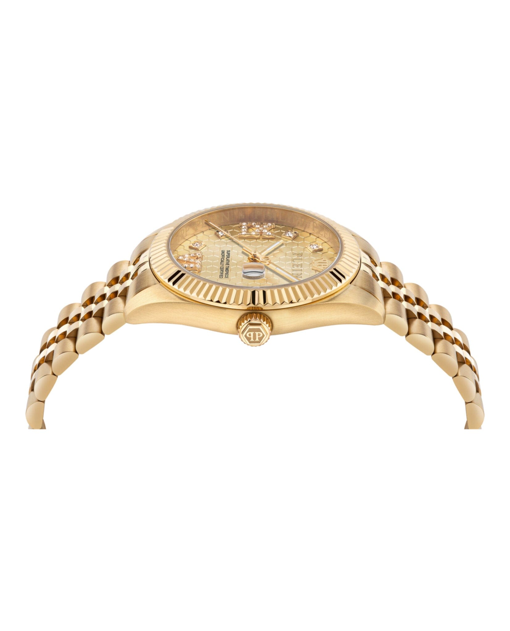 Philipp Plein Womens Gold 34 mm Bracelet Fashion Watch