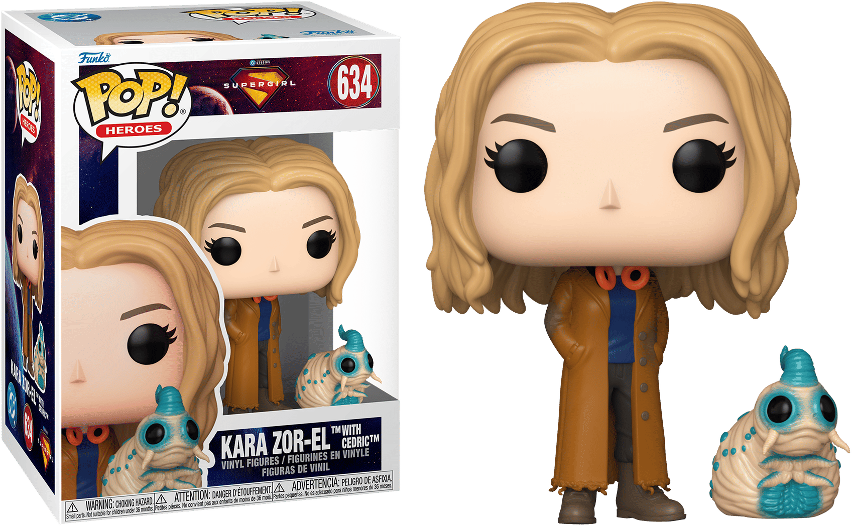 Funko Supergirl (2026) – Kara Zor - El with Cedric the Slug Pop! Pop! Vinyl