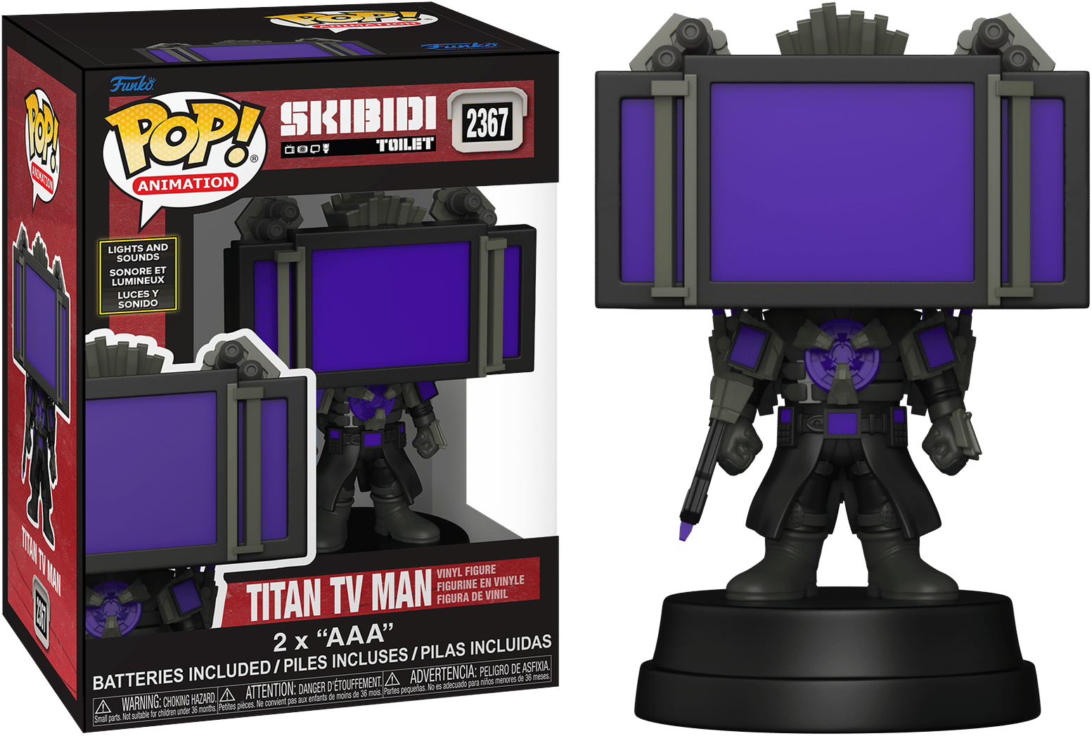 Funko Skibidi Toilet – Titan TV Man Pop! Vinyl (with SFX)