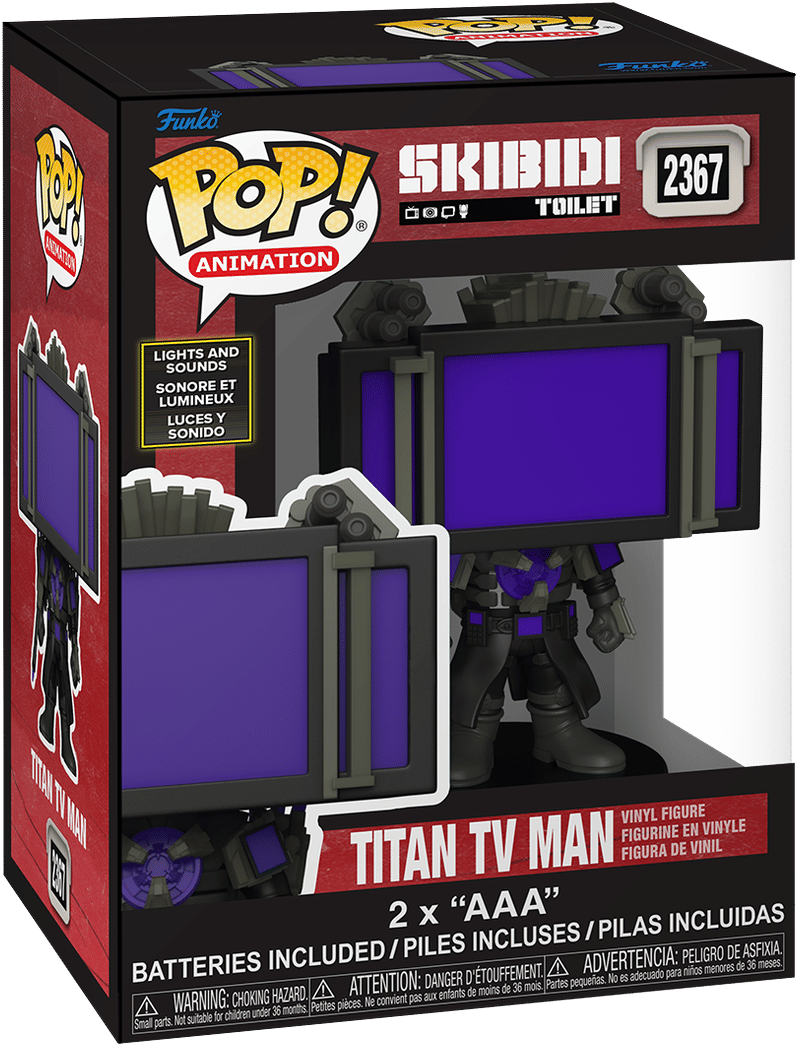 Funko Skibidi Toilet – Titan TV Man Pop! Vinyl (with SFX)