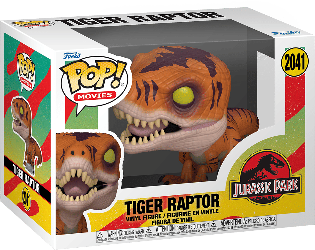 Funko Jurassic Park - Tiger Raptor Pop! Vinyl