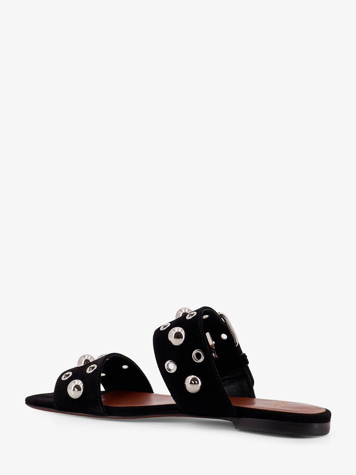 Valentino Garavani Suede sandals with side metal VLogo