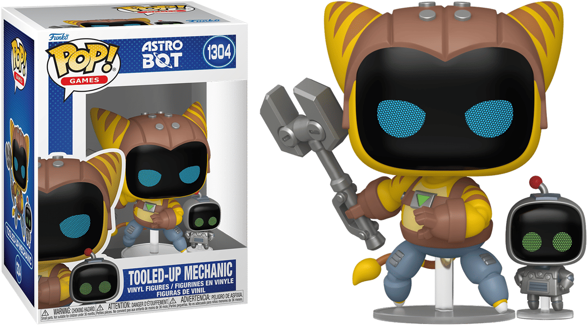 Funko Astro Bot – Tooled - Up Mechanic Pop! Vinyl