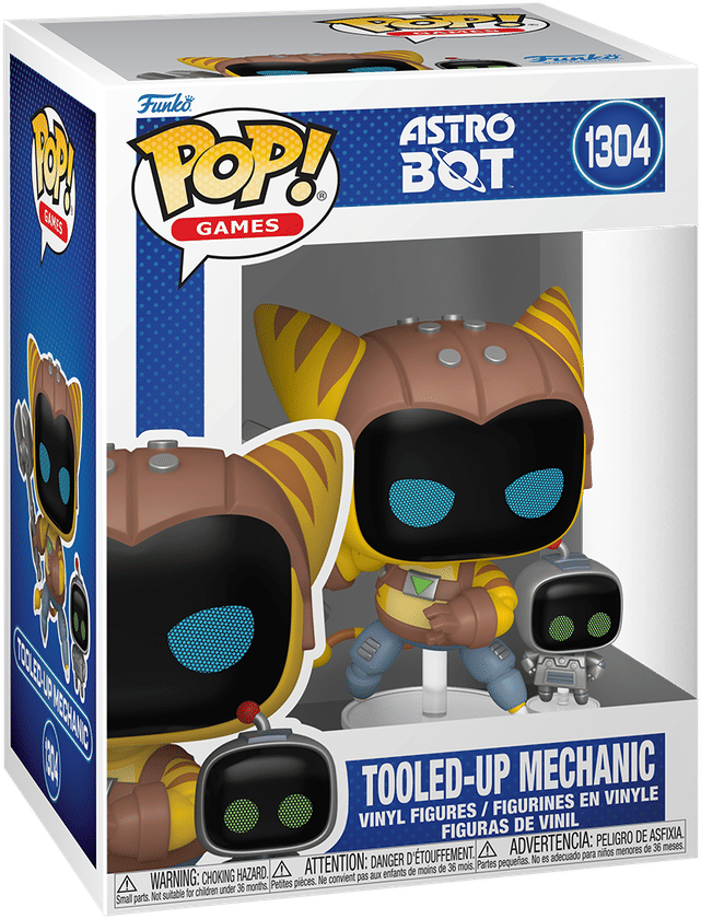 Funko Astro Bot – Tooled - Up Mechanic Pop! Vinyl
