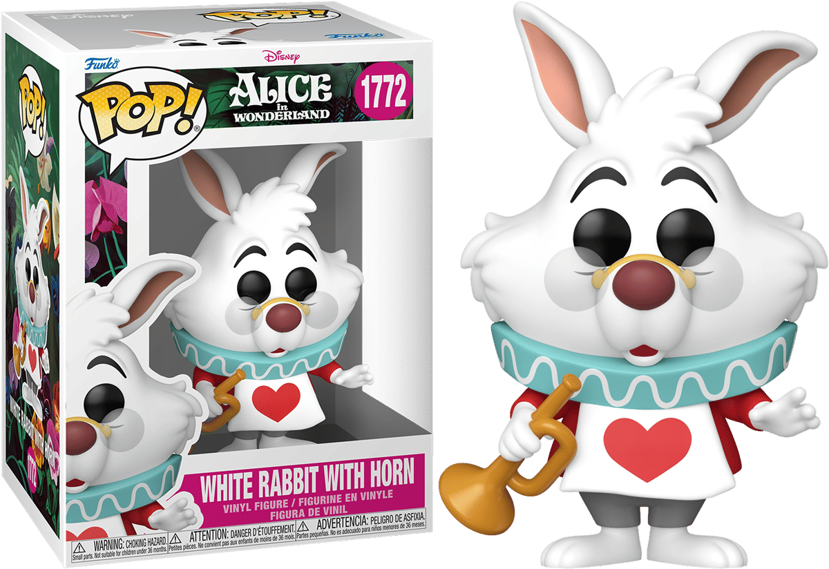 Funko Alice in Wonderland (1951) – White Rabbit with Horn Pop! Vinyl