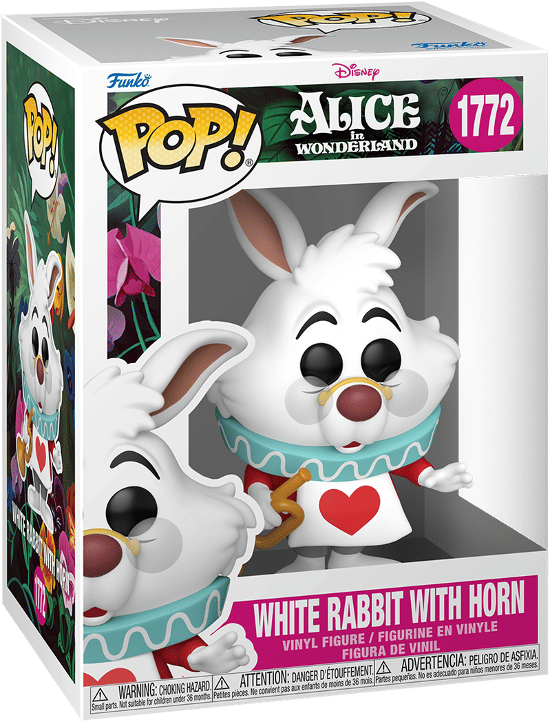 Funko Alice in Wonderland (1951) – White Rabbit with Horn Pop! Vinyl