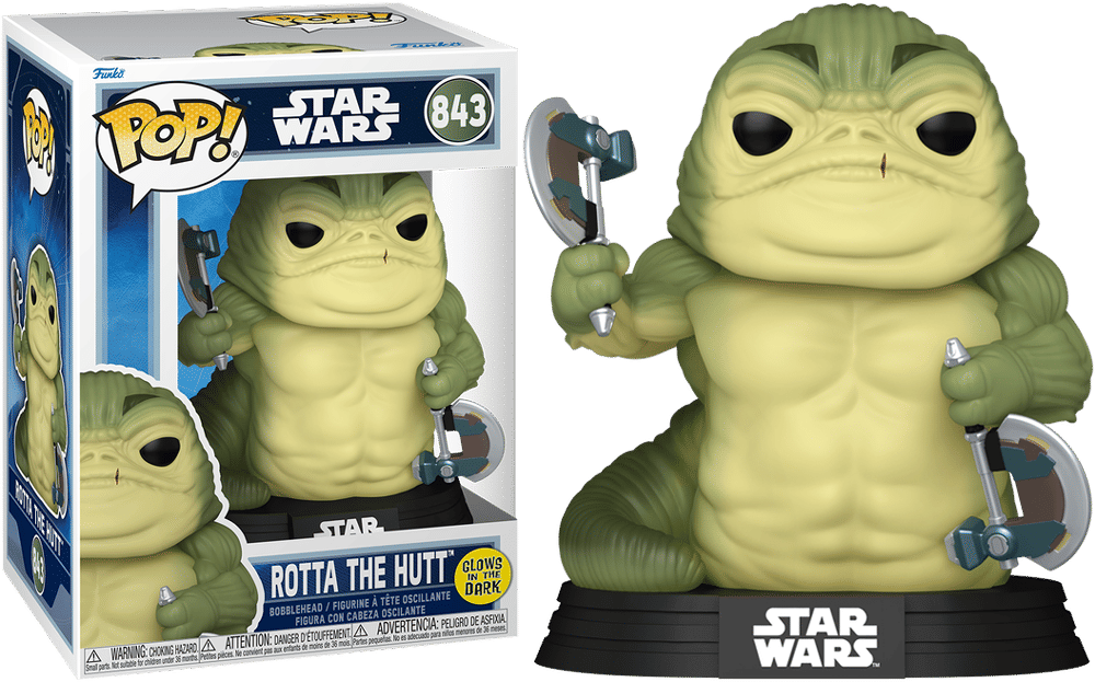 Funko Star Wars: The Mandalorian & Grogu (2026) – Rotta the Hutt Glow Pop! Vinyl