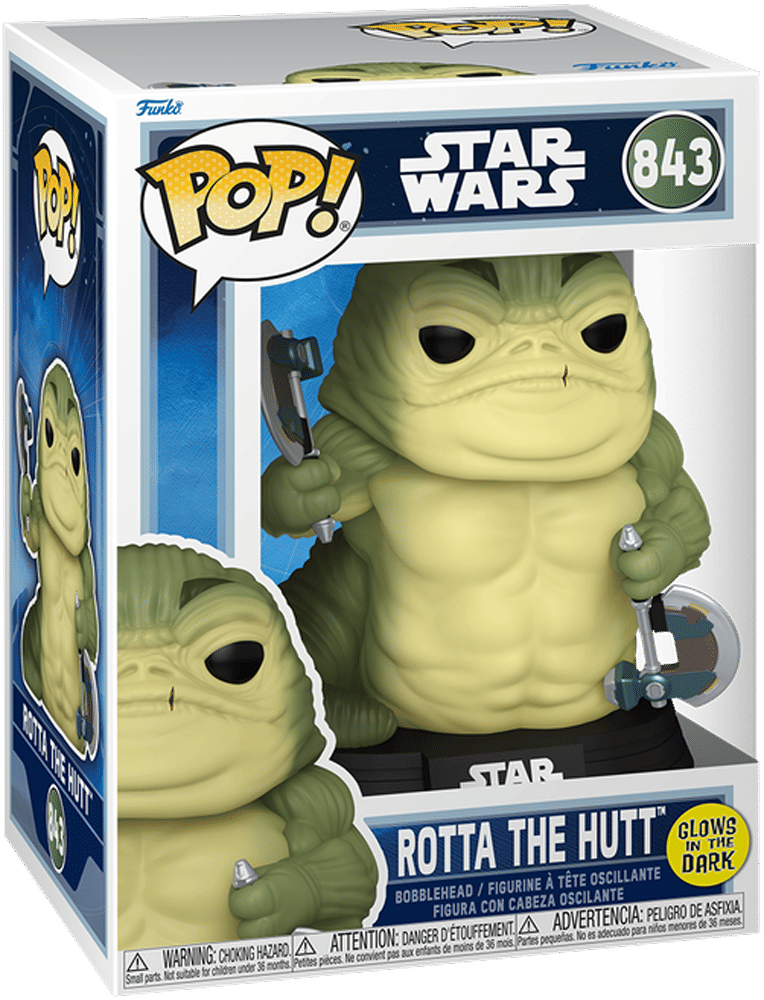 Funko Star Wars: The Mandalorian & Grogu (2026) – Rotta the Hutt Glow Pop! Vinyl