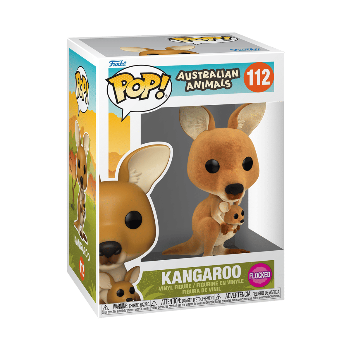Funko Australian Animals - Kangaroo Flocked Pop! Vinyl