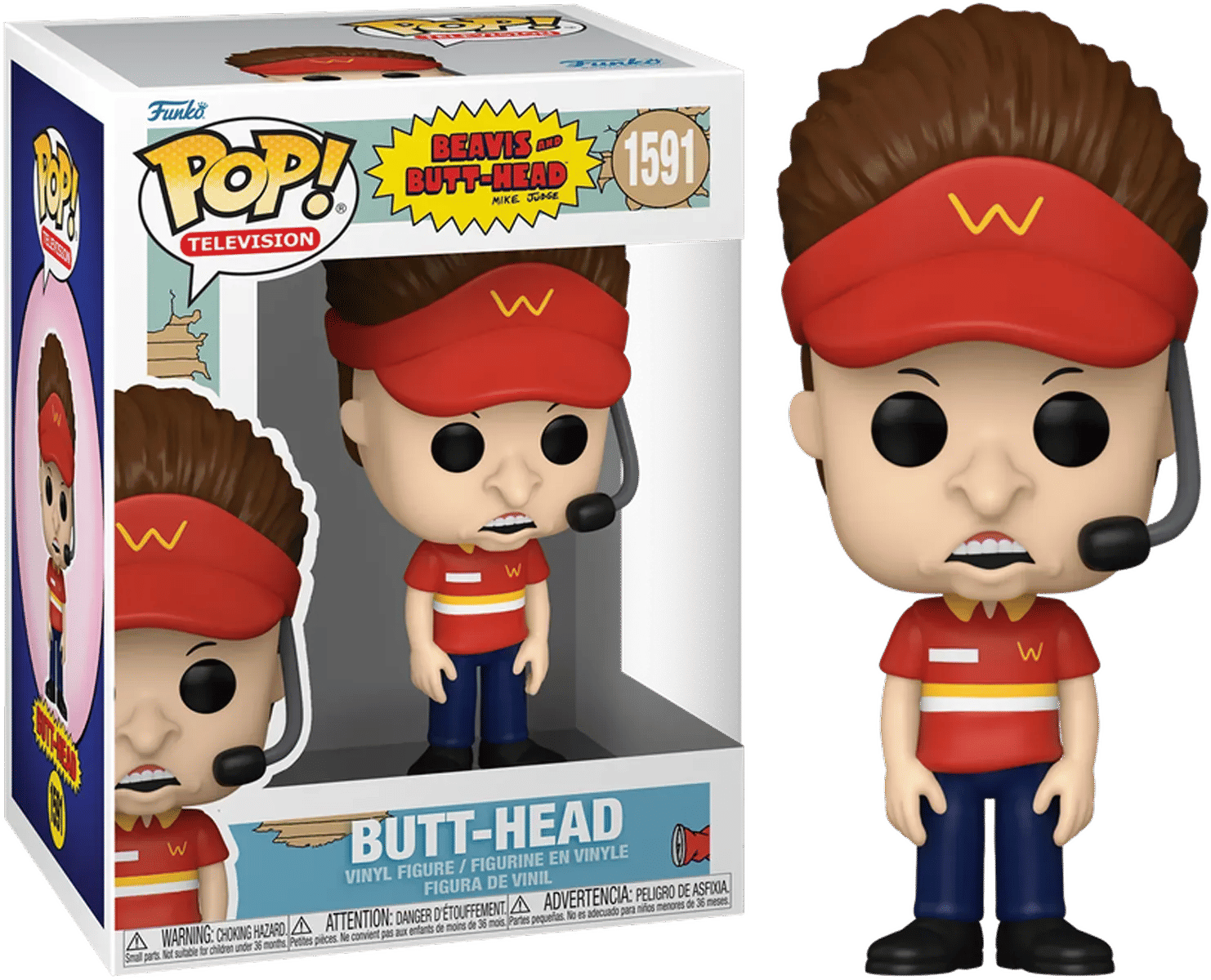Funko Beavis and Butt - Head - Butt - Head (Burger World Uniform) Pop! Vinyl