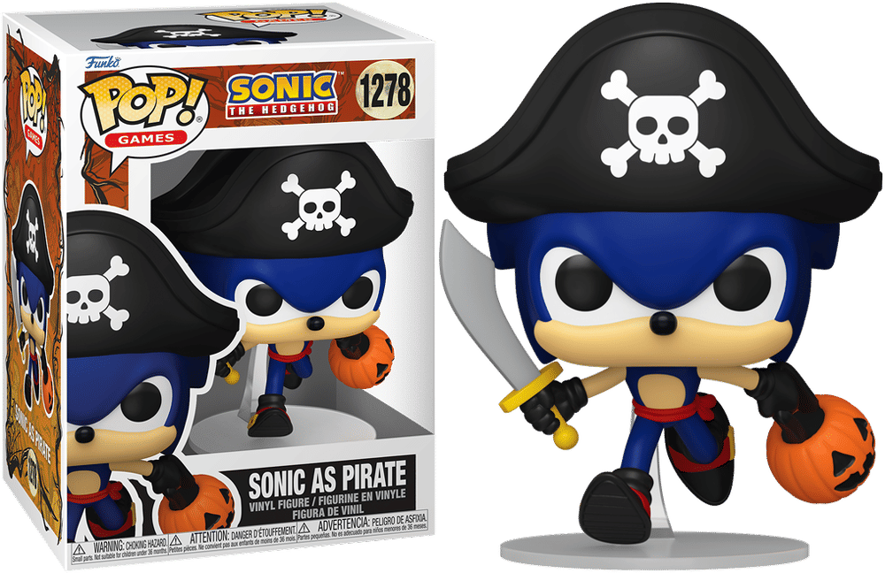 Funko Sonic the Hedgehog – Sonic as Pirate (Halloween) Pop! Vinyl