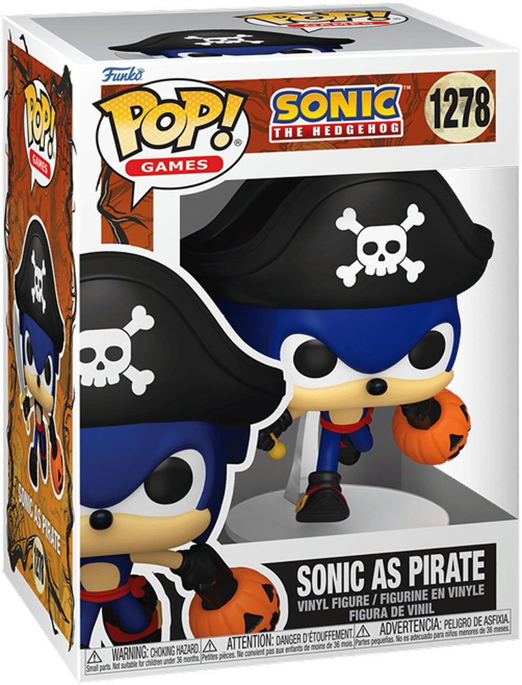 Funko Sonic the Hedgehog – Sonic as Pirate (Halloween) Pop! Vinyl