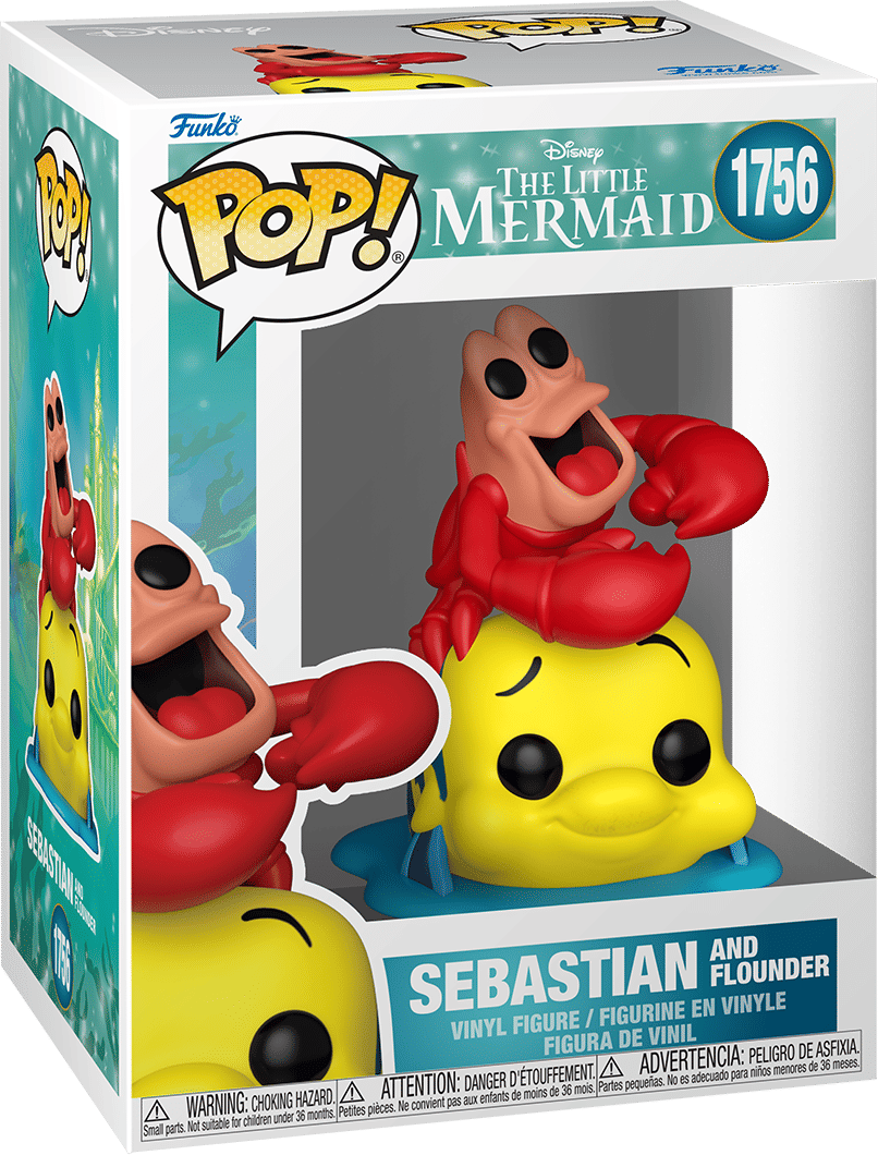 Funko The Little Mermaid (1989) – Sebastian & Flounder Pop! Vinyl