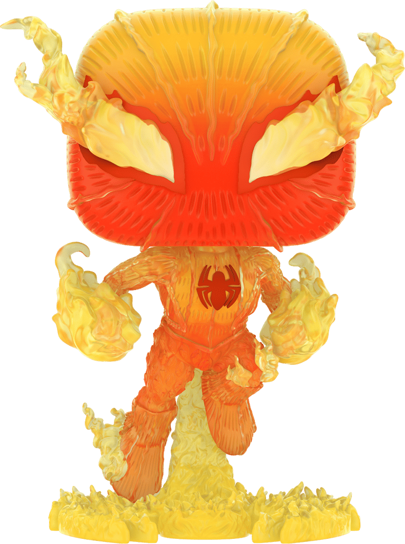Funko Marvel – Spiderman as Human Torch US Exclusive Pop! Vinyl [RS]