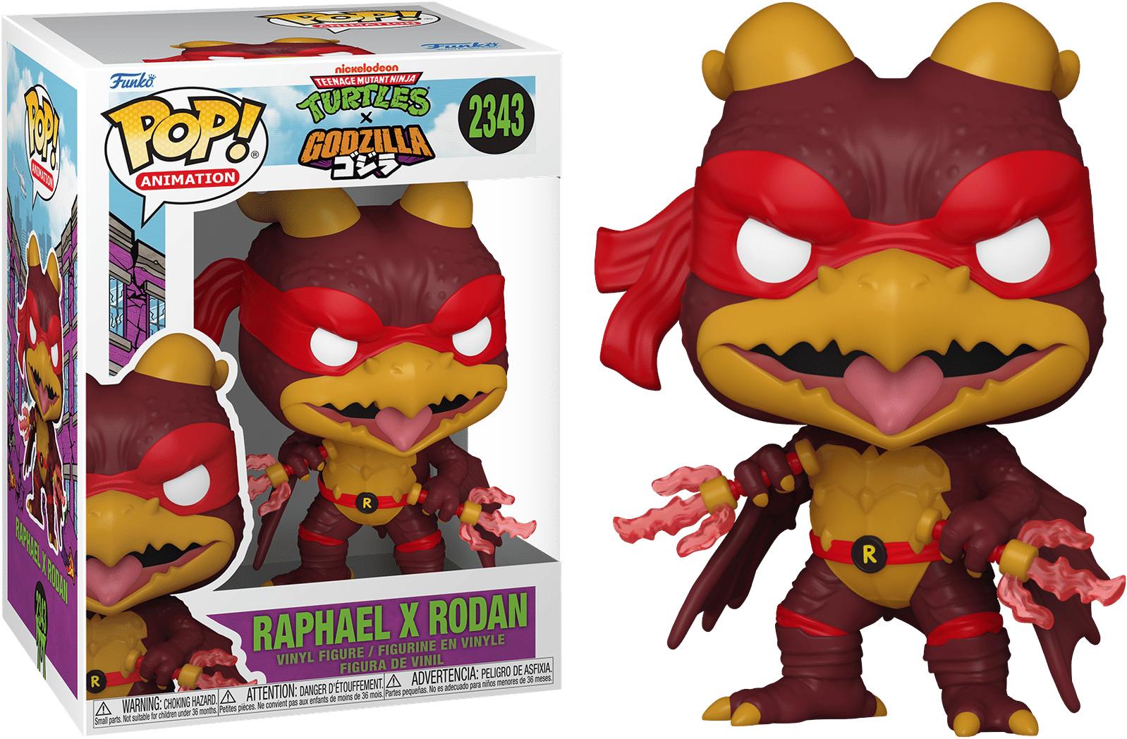 Funko Teenage Mutant Ninja Turtles x Godzilla – Raphael x Rodan Pop! Vinyl