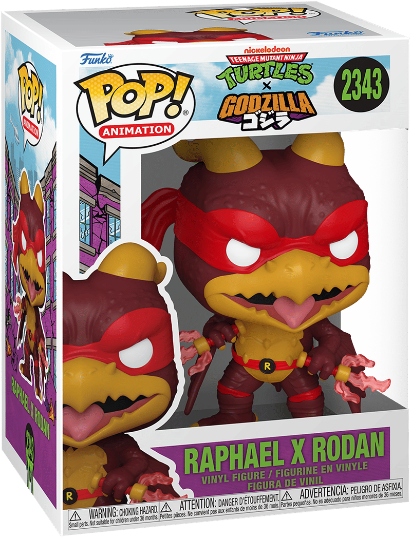 Funko Teenage Mutant Ninja Turtles x Godzilla – Raphael x Rodan Pop! Vinyl