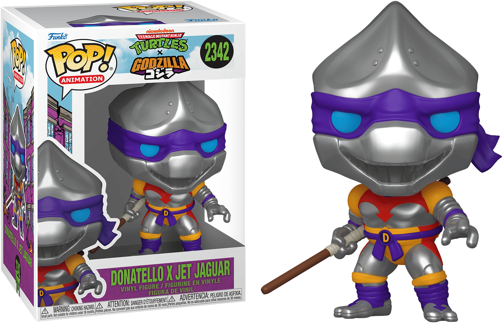 Funko Teenage Mutant Ninja Turtles x Godzilla – Donatello x Jet Jaguar Pop! Vinyl