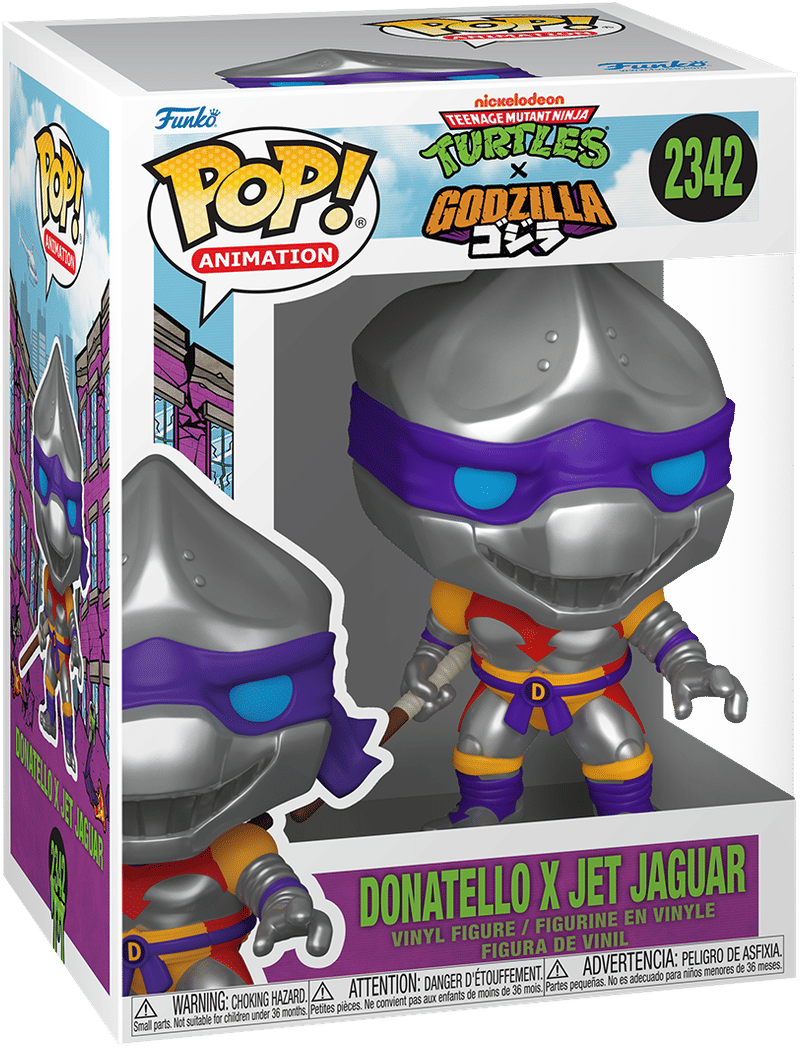 Funko Teenage Mutant Ninja Turtles x Godzilla – Donatello x Jet Jaguar Pop! Vinyl