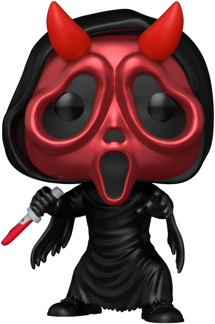Funko Scream – Ghostface Devil Face US Exclusive Metallic Pop! Vinyl [RS]