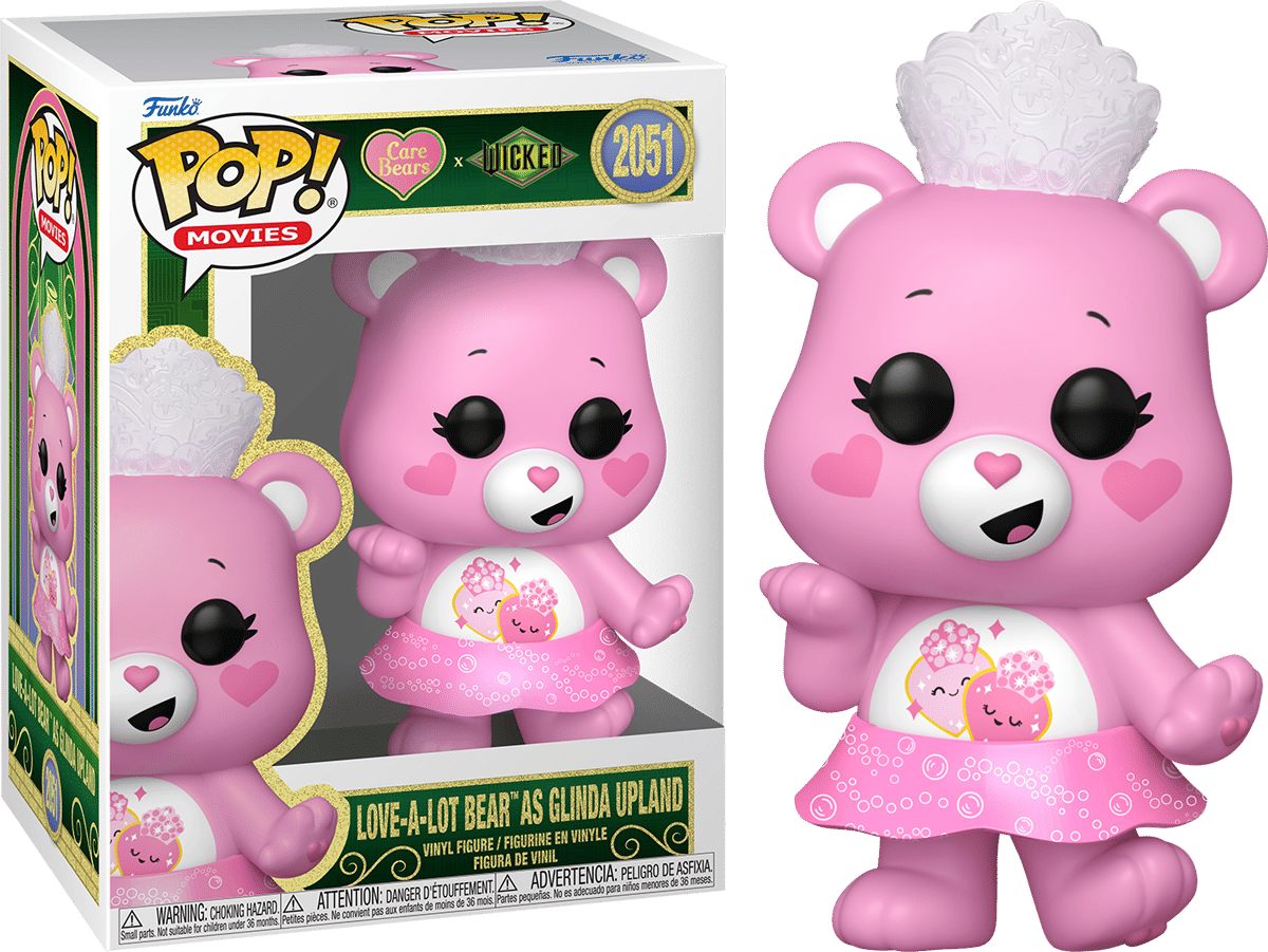 Funko Wicked x Care Bears – Love - A - Lot Bear as Glinda Upland Pop! Vinyl