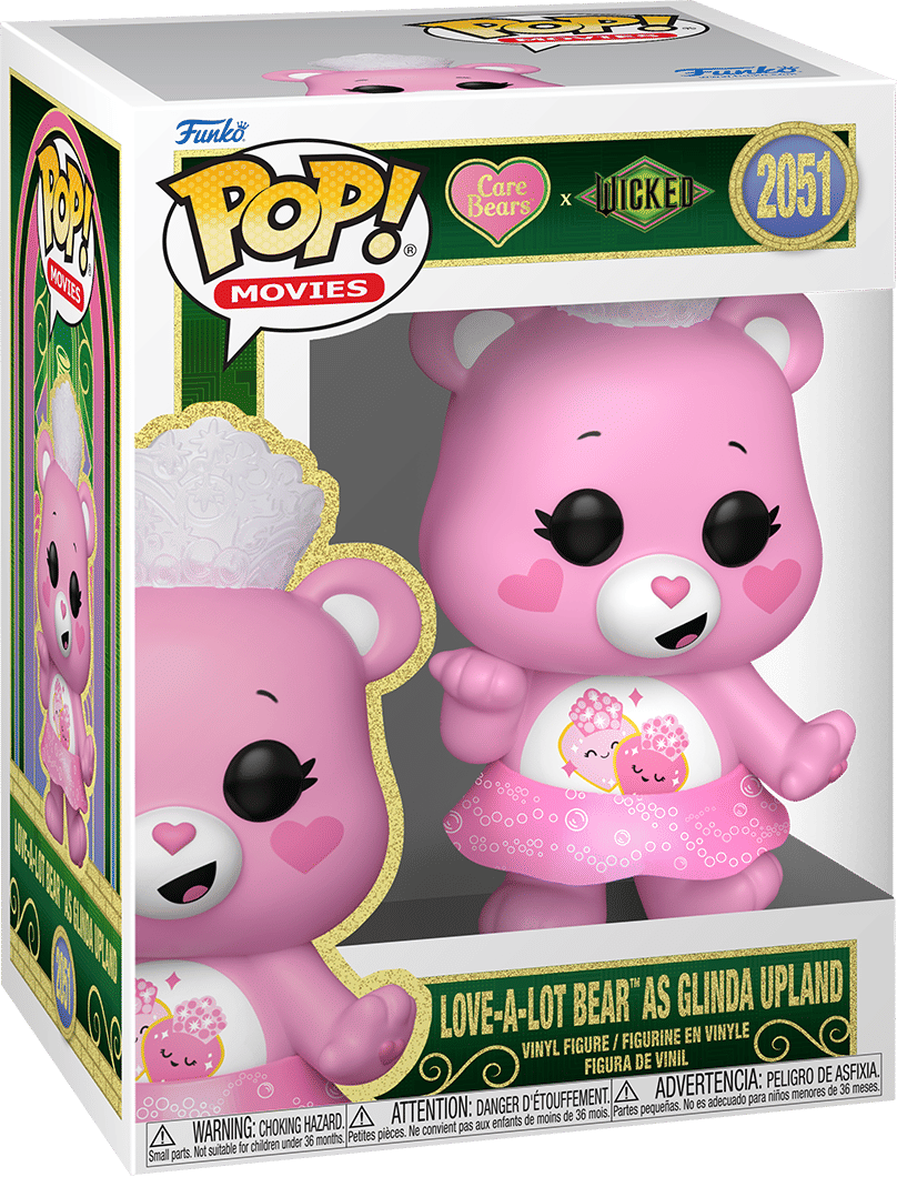 Funko Wicked x Care Bears – Love - A - Lot Bear as Glinda Upland Pop! Vinyl