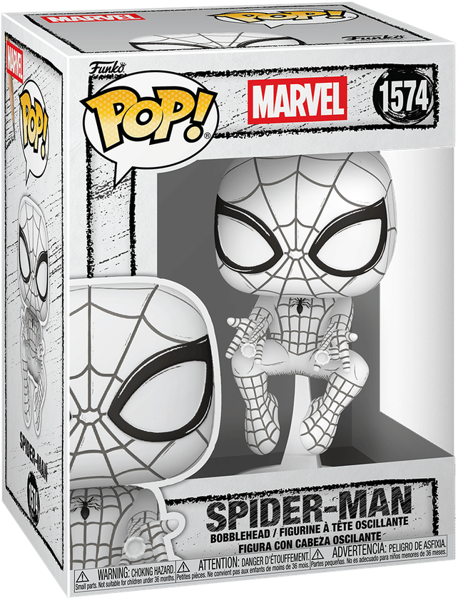 Funko Marvel: Sketched - Spider - Man Pop! Vinyl