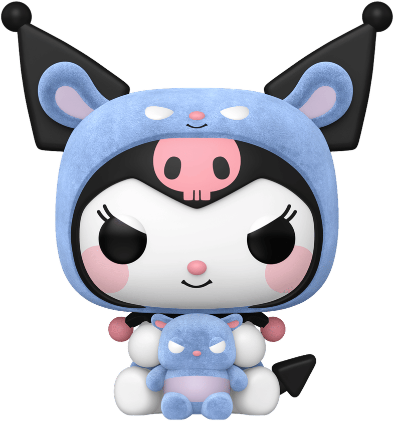 Funko Hello Kitty - Kuromi as Baku Flocked Pop! Vinyl