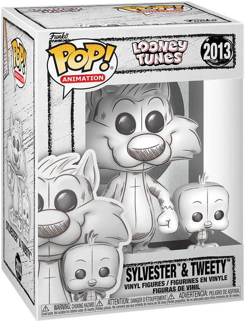 Funko Looney Tunes: Sketched - Sylvester & Tweety Pop! Vinyl