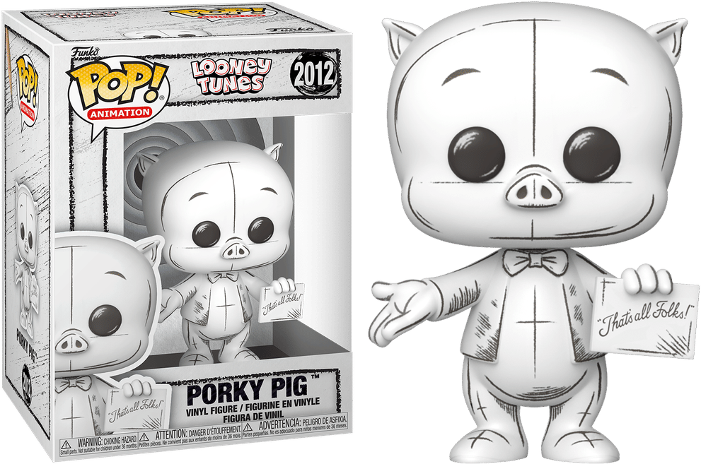 Funko Looney Tunes: Sketched - Porky Pig Pop! Vinyl