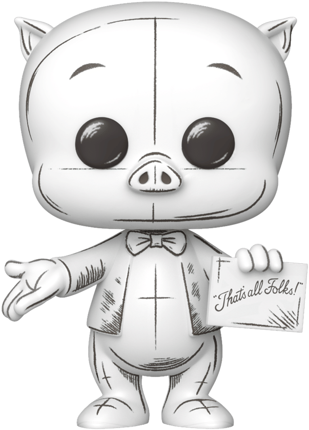 Funko Looney Tunes: Sketched - Porky Pig Pop! Vinyl