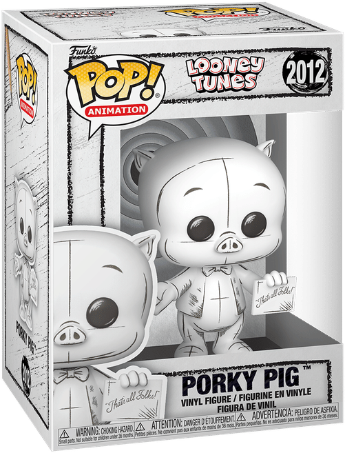 Funko Looney Tunes: Sketched - Porky Pig Pop! Vinyl