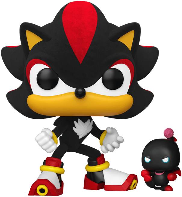 Funko Sonic the Hedgehog - Shadow with Dark Chao US Exclusive Flocked Pop! Vinyl [RS]