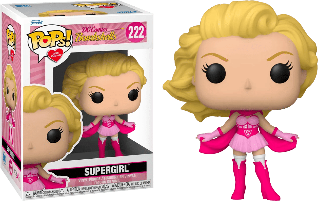 Funko DC Bombshells - Supergirl Breast Cancer Awareness Pop! Vinyl