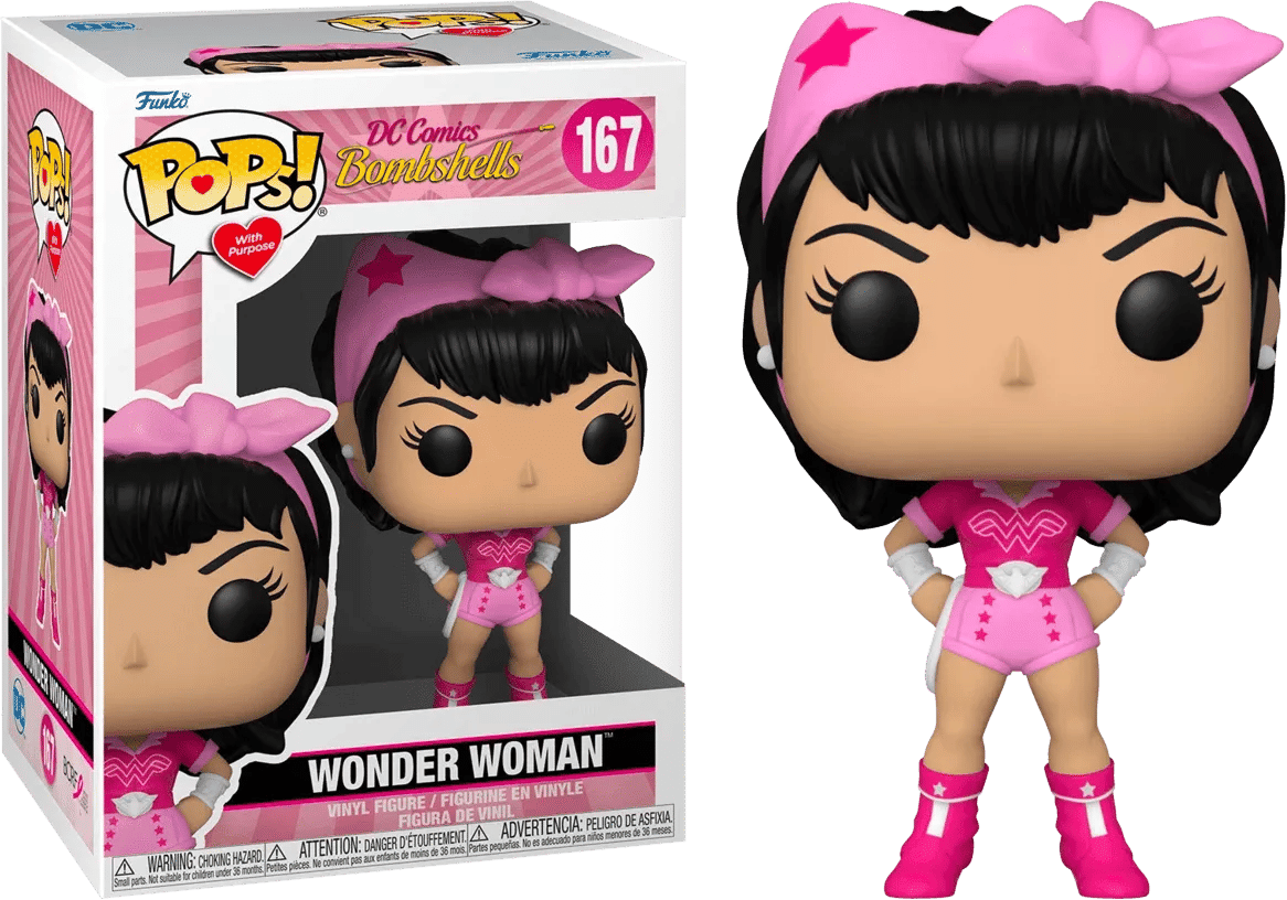 Funko DC Bombshells - Wonder Woman Breast Cancer Awareness Pop! Vinyl