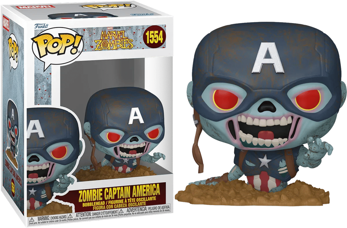 Funko Marvel: Zombies - Zombie Captain America Pop! Vinyl