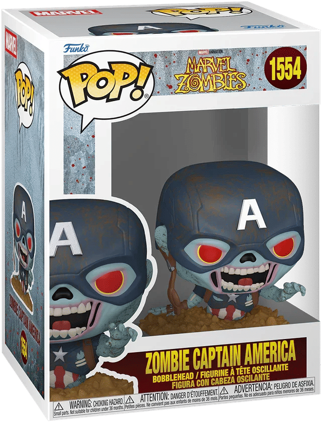 Funko Marvel: Zombies - Zombie Captain America Pop! Vinyl