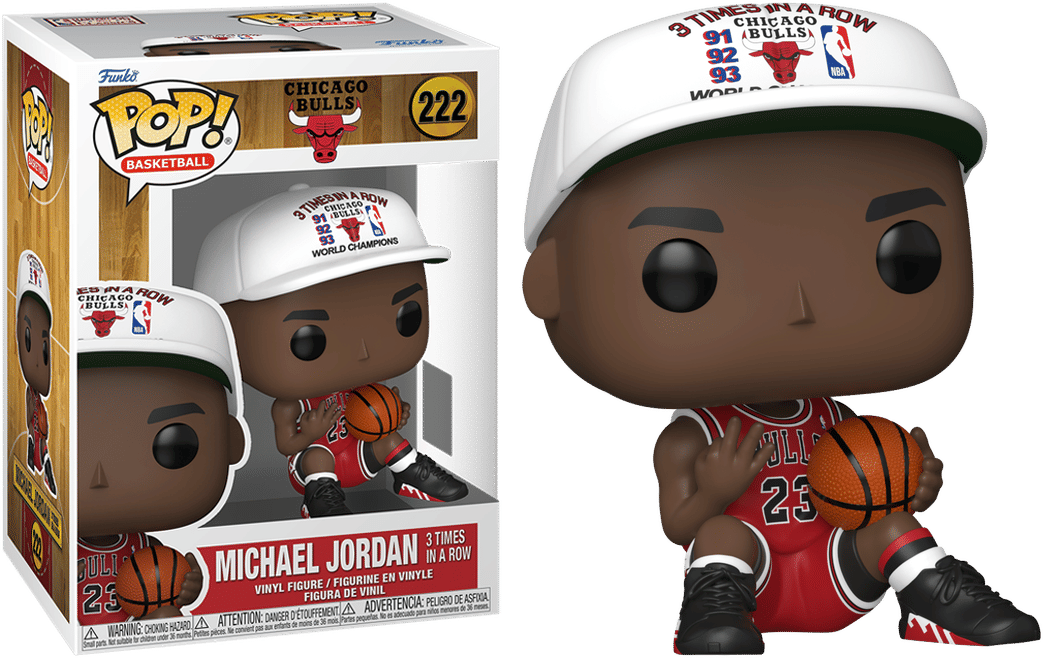 Funko NBA: Bulls - Michael Jordan (3 in a Row) Pop! Vinyl