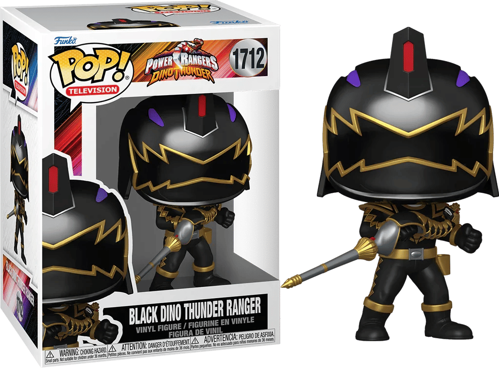 Funko Power Rangers: Dino Thunder - Black Dino Thunder Ranger Pop! Vinyl