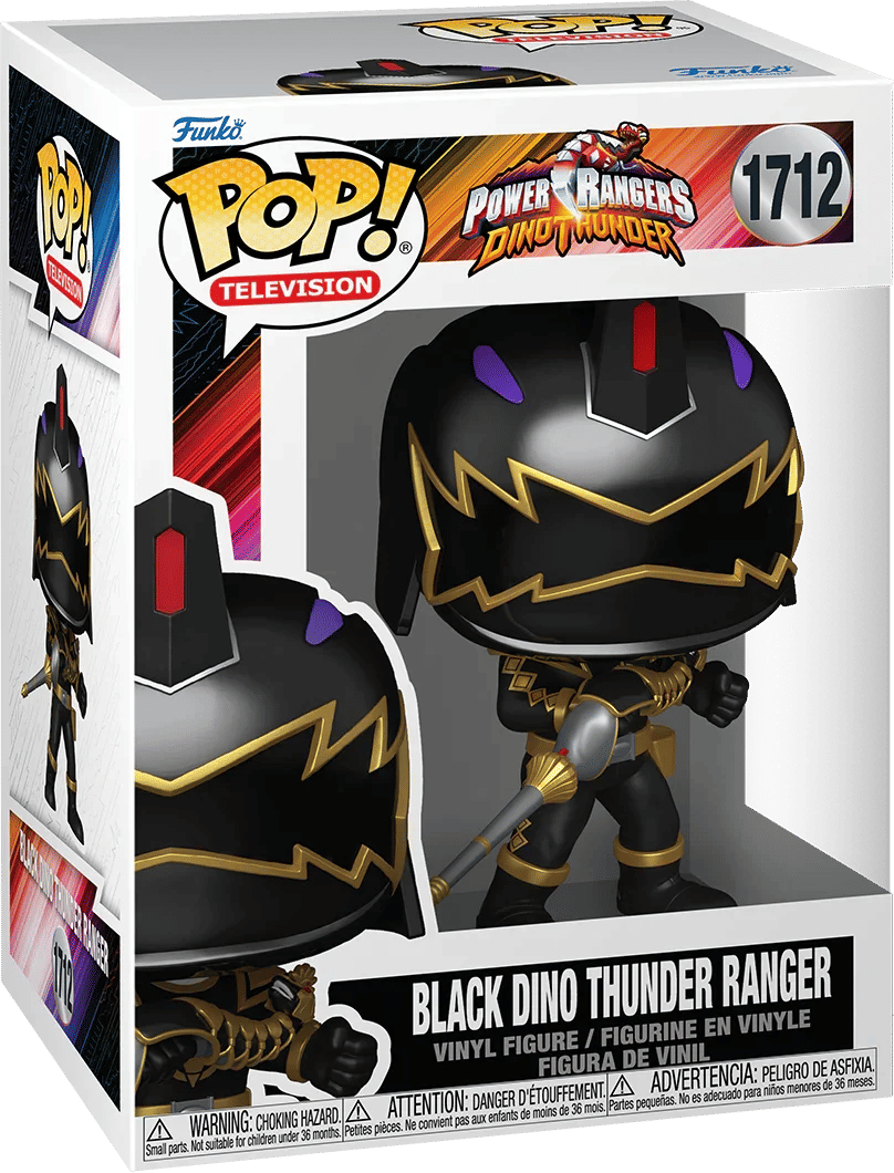 Funko Power Rangers: Dino Thunder - Black Dino Thunder Ranger Pop! Vinyl